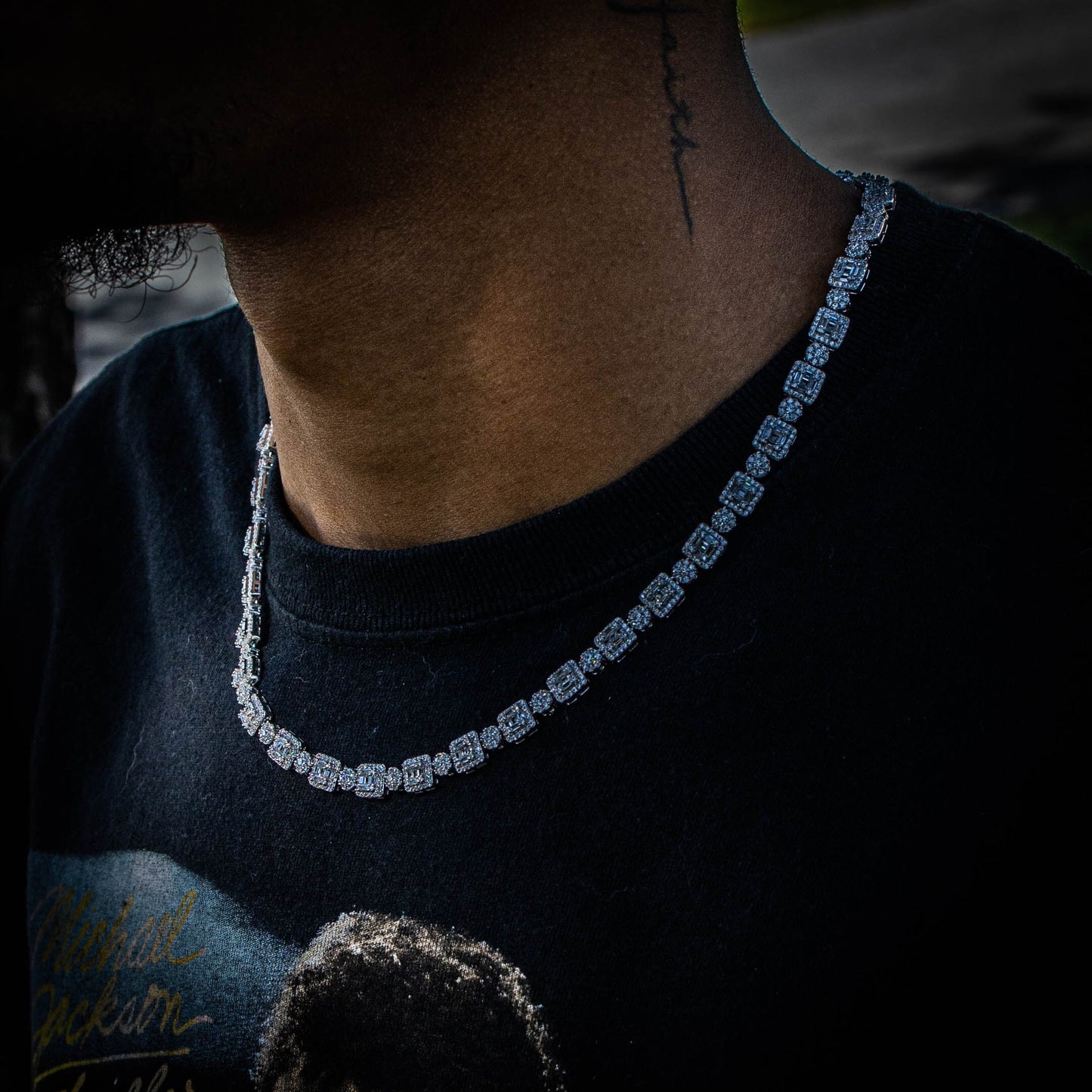 7MM ICON TENNIS CHAIN IN WHITE GOLD