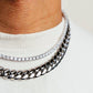 12MM PLAIN JANE CUBAN IN WHITE GOLD