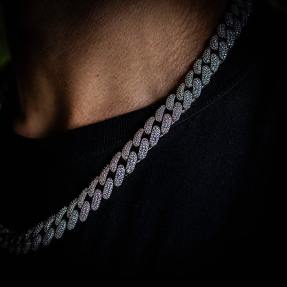 12MM ICED MIAMI CUBAN CHAIN IN WHITE GOLD