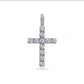 ROUND TENNIS CROSS // WHITE GOLD 3MM