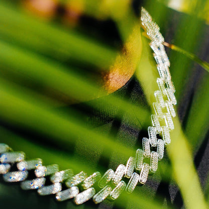 15MM ICED TACTICAL CUBAN CHAIN IN WHITE GOLD