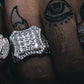 QUADDO RING // ICED OUT YELLOW GOLD