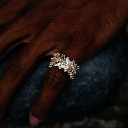 ICED OUT GLACIER BAGUETTE RING