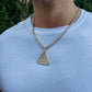 ICED PENROSE TRIANGLE PENDANT + CHAIN