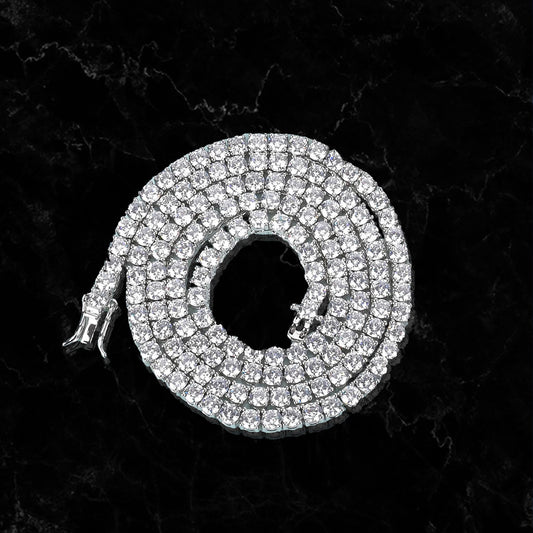 ROUND CUT TENNIS CHAIN // 4MM