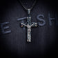 JESUS PIECE + 3MM FRANCO CHAIN // BLACK x WHITE GOLD