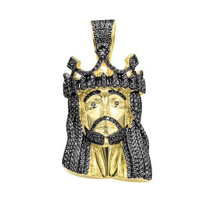 ICED OUT KING JAY PENDANT // YELLOW GOLD