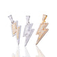 ICED OUT LIGHTNING BOLT PENDANT