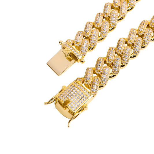 ICED CUBAN LINK CHAIN CULTURE SHIFT // YELLOW GOLD 13MM