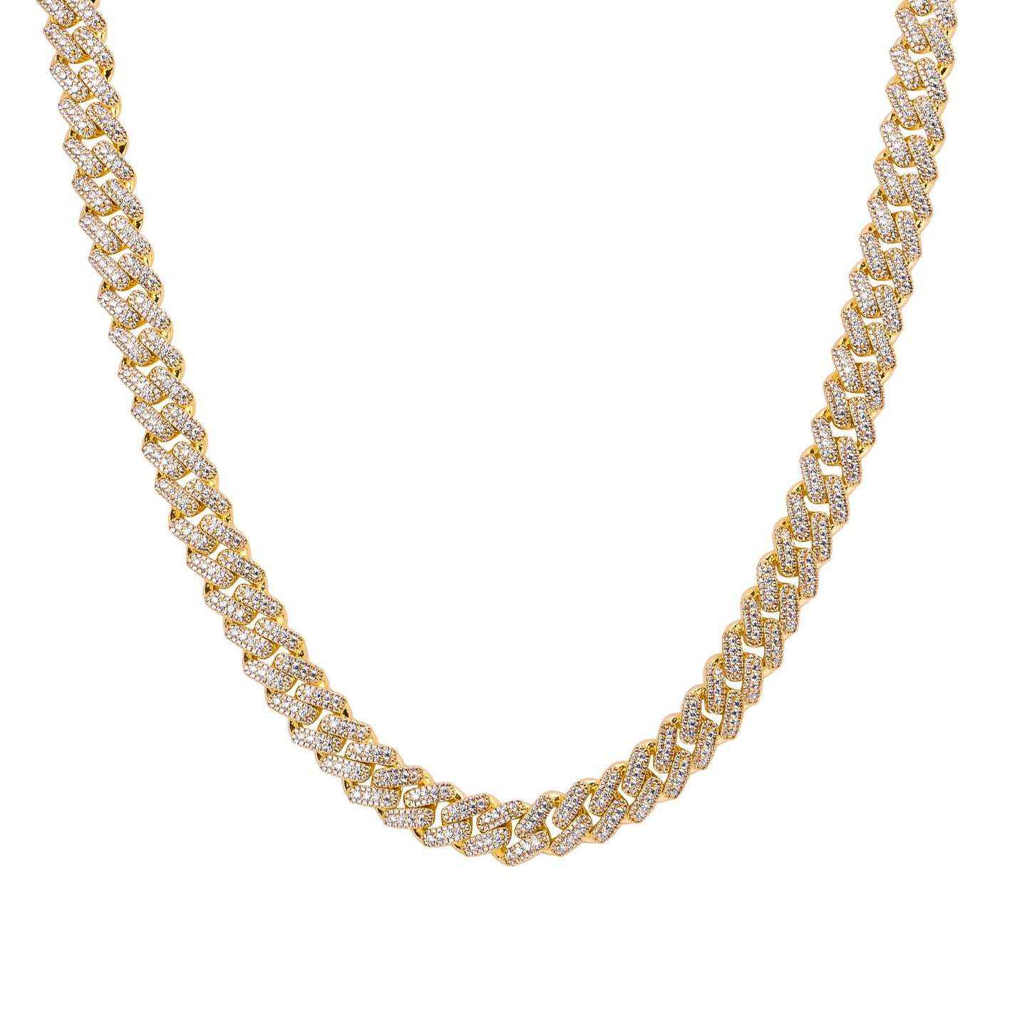 ICED CUBAN LINK CHAIN CULTURE SHIFT // YELLOW GOLD 13MM