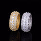 ROUND CUT RING // MULTI ROW DIAMOND