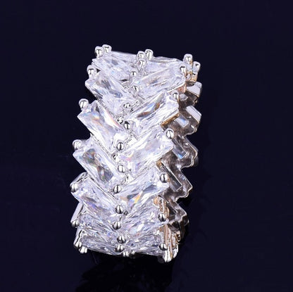 ICED OUT GLACIER BAGUETTE RING