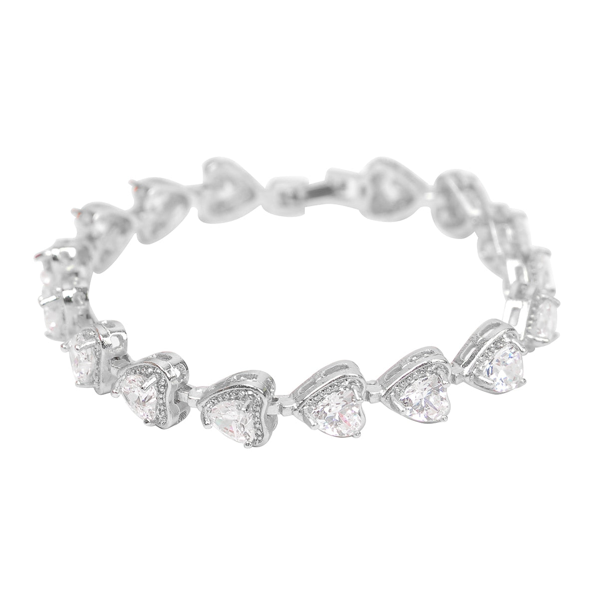 6MM 3D HEART TENNIS BRACELET