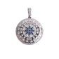 ICED COMPASS PENDANT + CHAIN