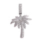 ICED PALM TREE PENDANT + CHAIN
