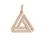 ICED PENROSE TRIANGLE PENDANT + CHAIN