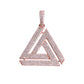 ICED PENROSE TRIANGLE PENDANT + CHAIN