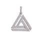ICED PENROSE TRIANGLE PENDANT + CHAIN