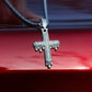 ICED DRIPPY CROSS PENDANT + CHAIN