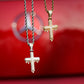 ICED DRIPPY CROSS PENDANT + CHAIN
