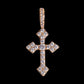 ICED OUT STYLISTIC CROSS PENDANT + CHAIN