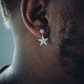 ICED STARDOM DANGLY EARRINGS IN WHITE GOLD